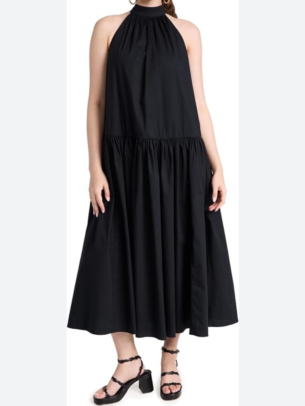 STAUD - Marlowe Dress - Black - Large